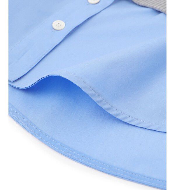 ADAM ET ROPE'「【WEB限定】シャツコンビニットプルオーバー」|ニット・セーター|