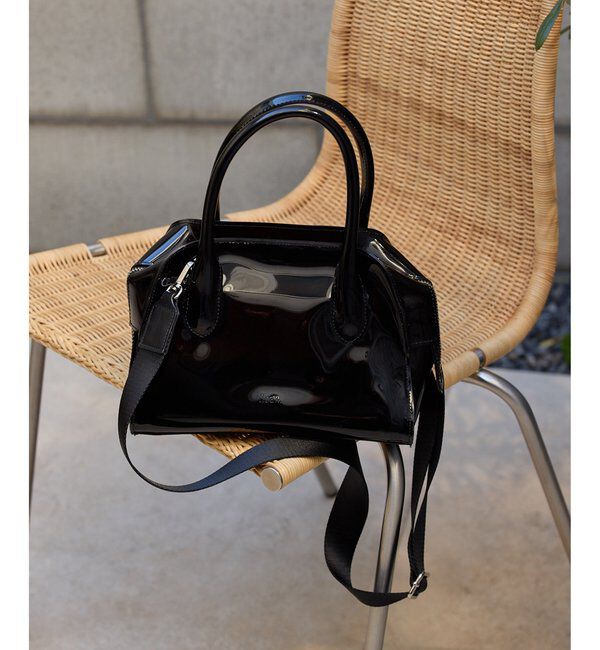 Hoaw.「【Hoaw.】PVCボストンバッグ S」|トートバッグ|ブラック