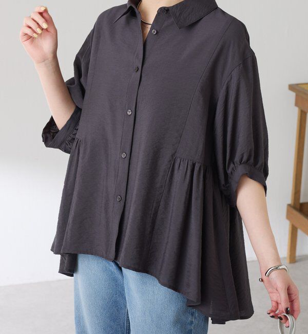  「切替フレアシアーシャツ」|シャツ・ブラウス|