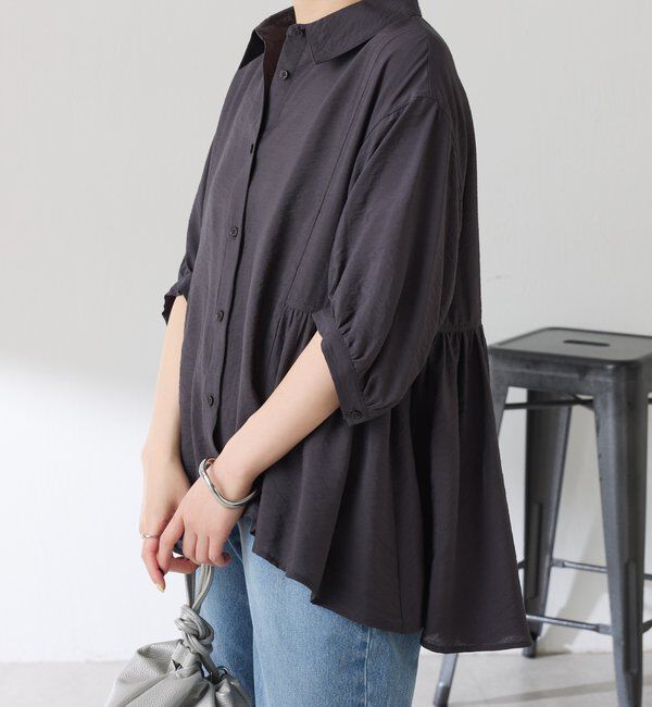  「切替フレアシアーシャツ」|シャツ・ブラウス|