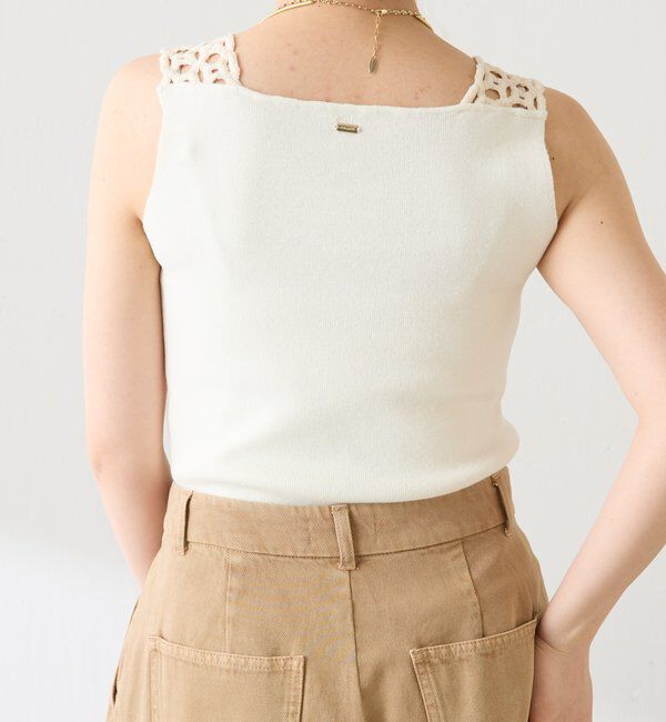  「レーストリムニットキャミ」|ニット・セーター|