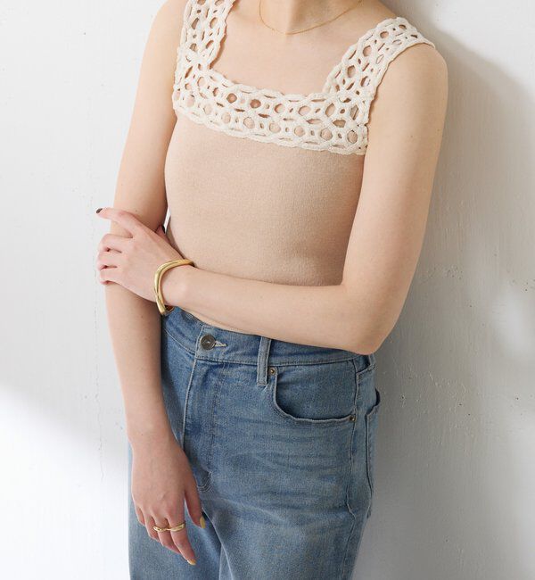  「レーストリムニットキャミ」|ニット・セーター|