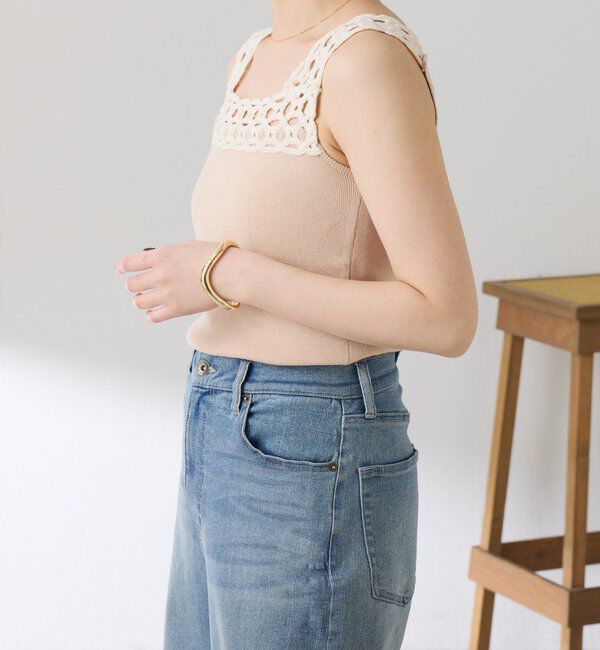  「レーストリムニットキャミ」|ニット・セーター|