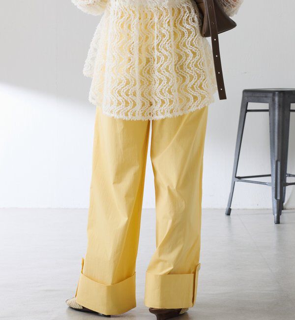  「ロールアップワイドパンツ」|チノ|