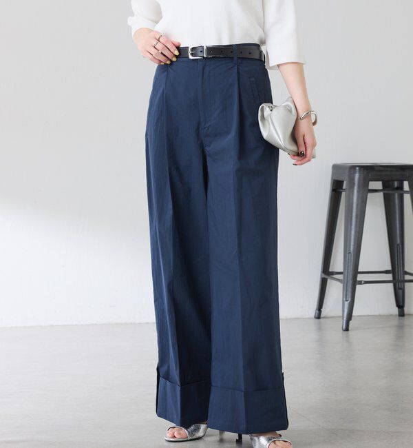  「ロールアップワイドパンツ」|チノ|