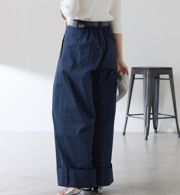  「ロールアップワイドパンツ」|チノ|