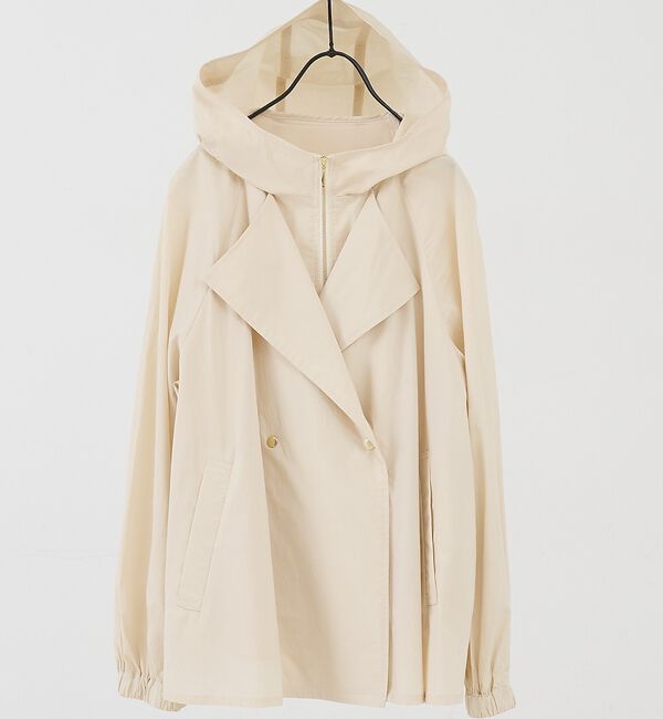 collex「レイヤード風ジップアップコート【予約】」|ブルゾン・スタジャン|