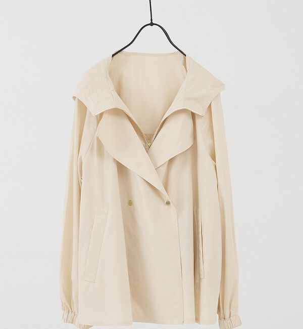 collex「レイヤード風ジップアップコート【予約】」|ブルゾン・スタジャン|