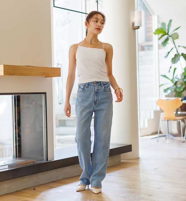 Rouge vif「【RED CARD/レッドカード】One-Day ルーズストレート デニム」|デニム|