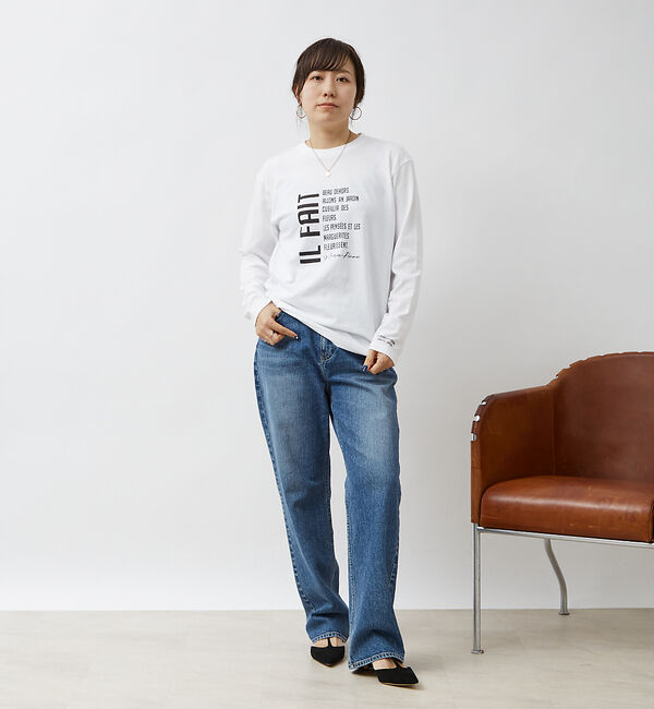 Rouge vif「【RED CARD/レッドカード】One-Day ルーズストレート デニム」|デニム|