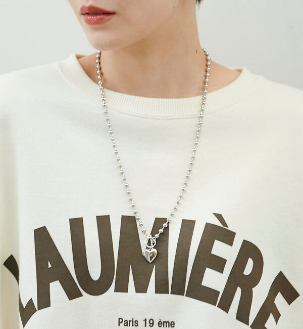 Rouge vif「【LEEADA/リーダ 】ハートボールチェーンネックレス」|ネックレス|