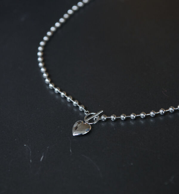 Rouge vif「【LEEADA/リーダ 】ハートボールチェーンネックレス」|ネックレス|