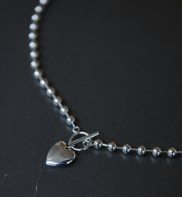 Rouge vif「【LEEADA/リーダ 】ハートボールチェーンネックレス」|ネックレス|