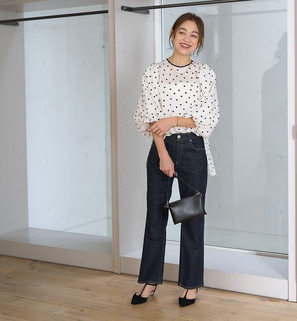 Rouge vif「【RED CARD/レッドカード】Marmalade　フレアデニム」|デニム|