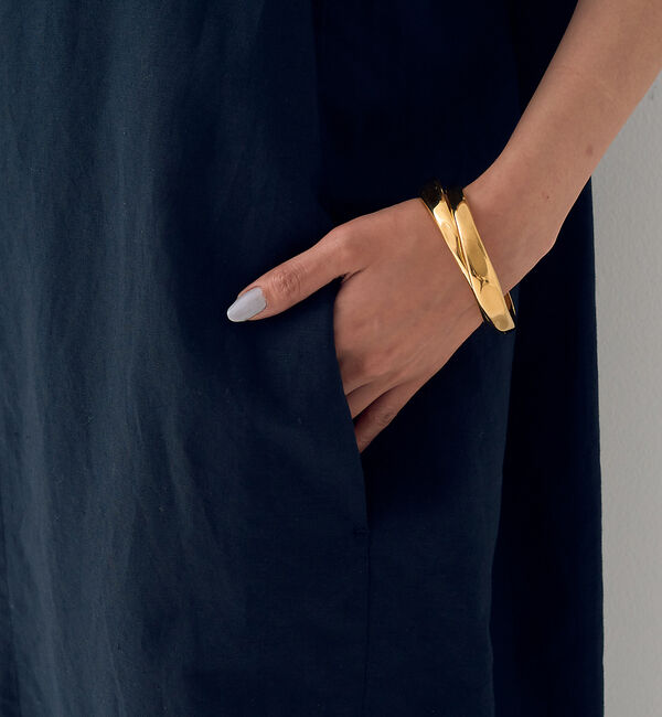 Rouge vif「麻混ノースリーブ 後ろタックワンピース」|ワンピース|