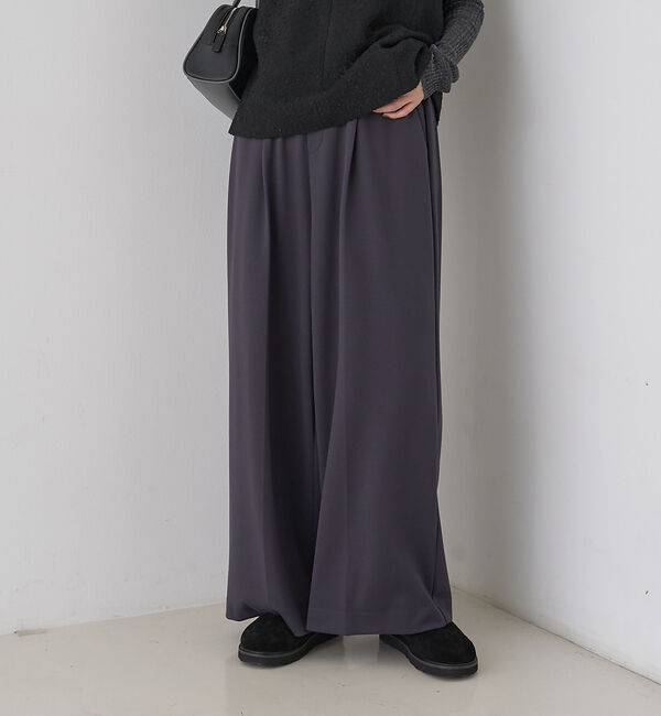 Rouge vif「【人気追加】ストレッチダンボールタックワイドパンツ」|その他|