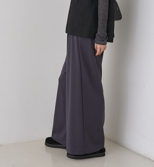 Rouge vif「【人気追加】ストレッチダンボールタックワイドパンツ」|その他|