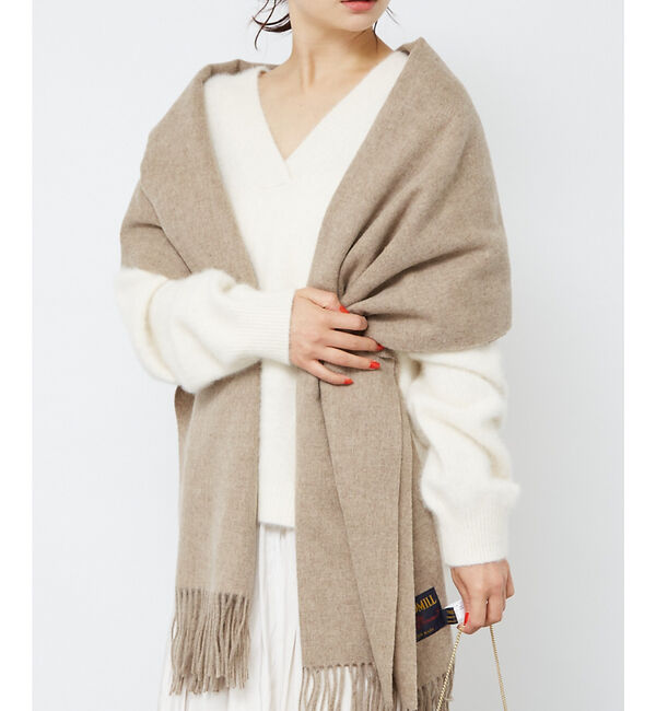 Rouge vif「【定番人気】【2025AW新作】【TWEEDMILL/ツイードミル】大判ストール」|マフラー|