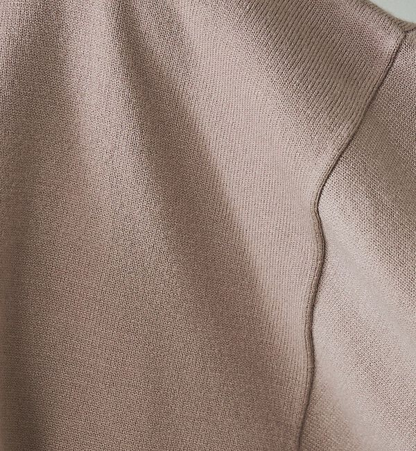 qualite「バイカラーハイネックプルオーバー」|ニット・セーター|