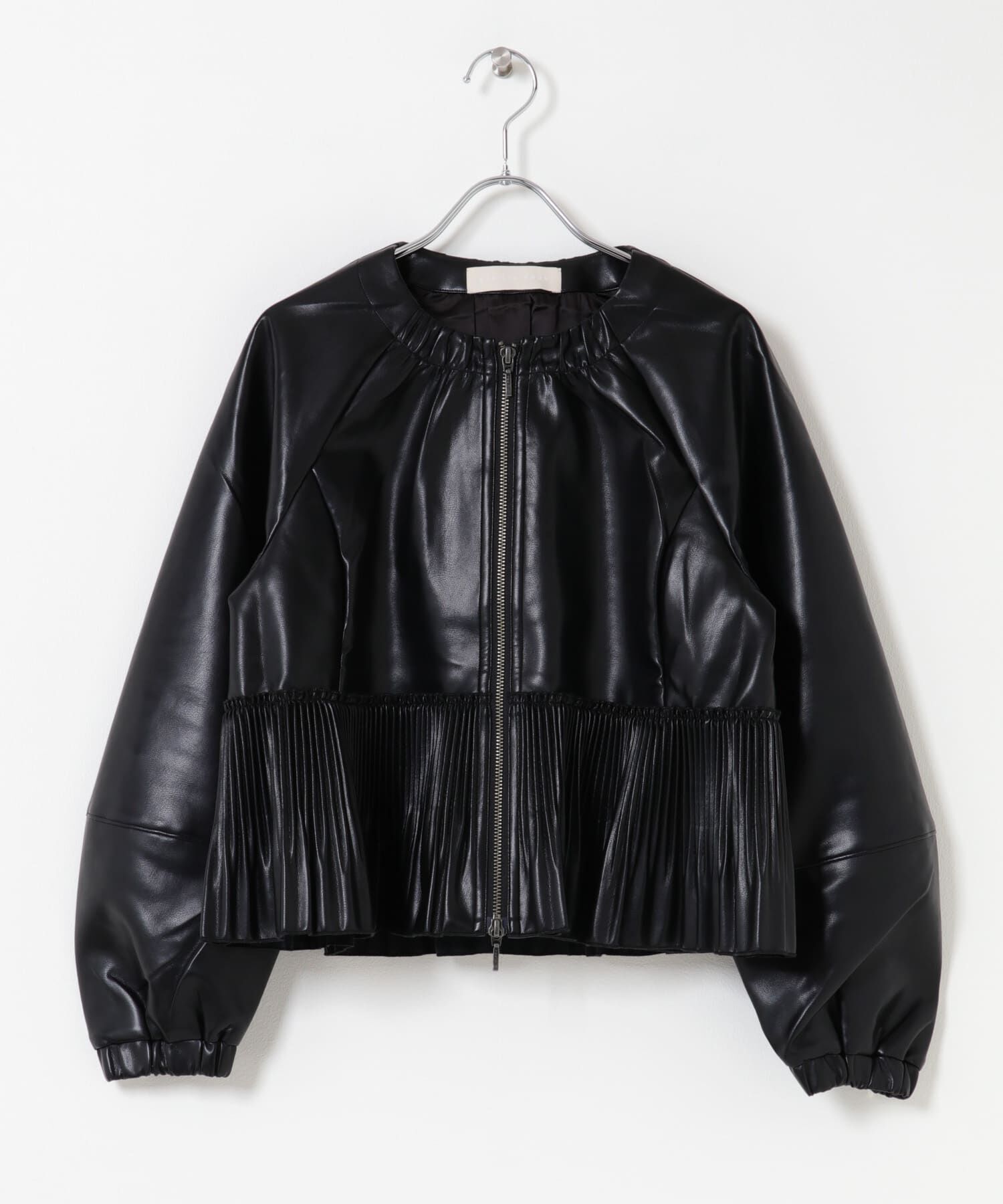 URBAN RESEARCH ROSSO「MARILYN MOON　eco leather pleats jacket」|ブルゾン・スタジャン|