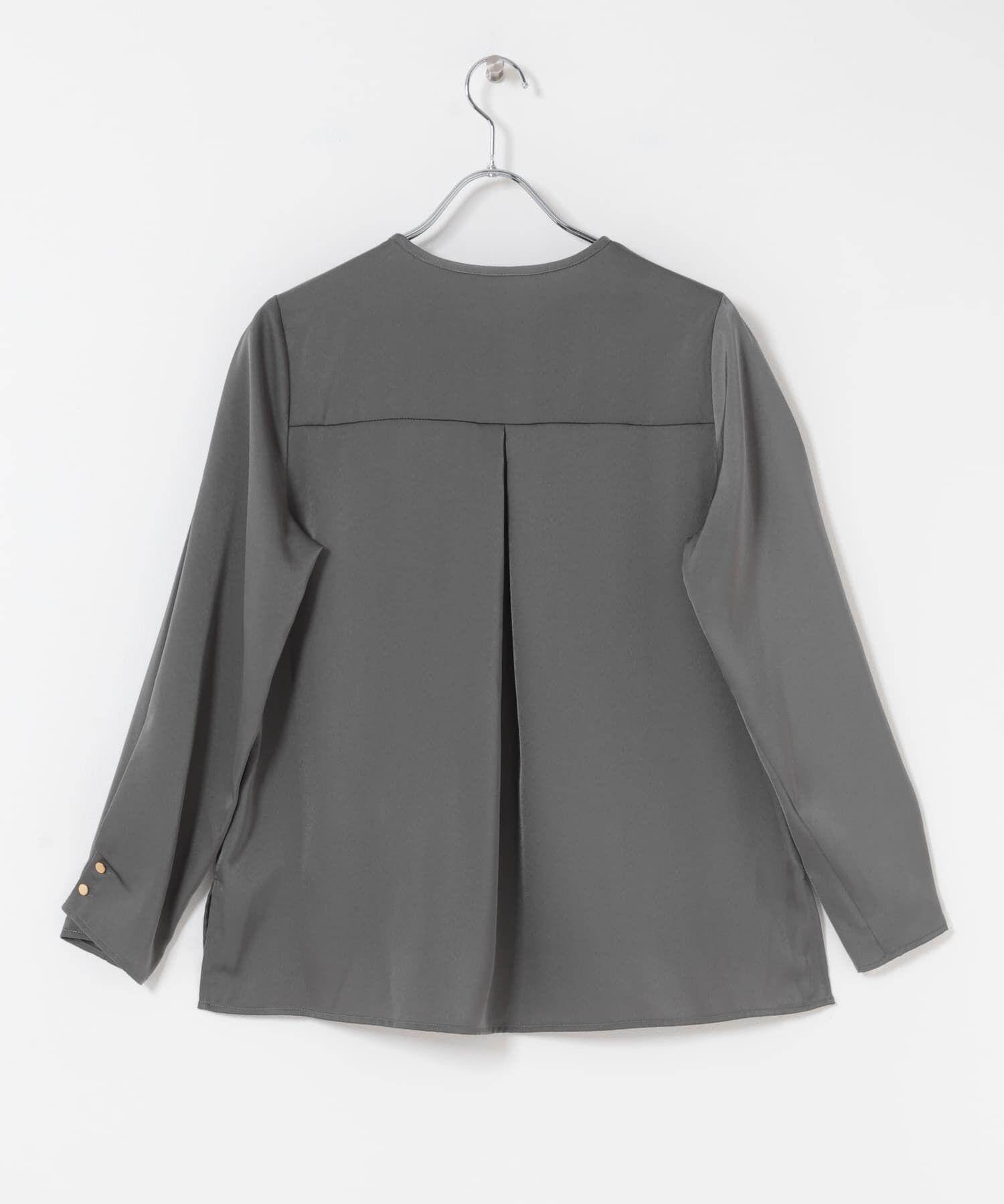 URBAN RESEARCH ROSSO「ピーチサテンデザインスリーブブラウス」|シャツ・ブラウス|