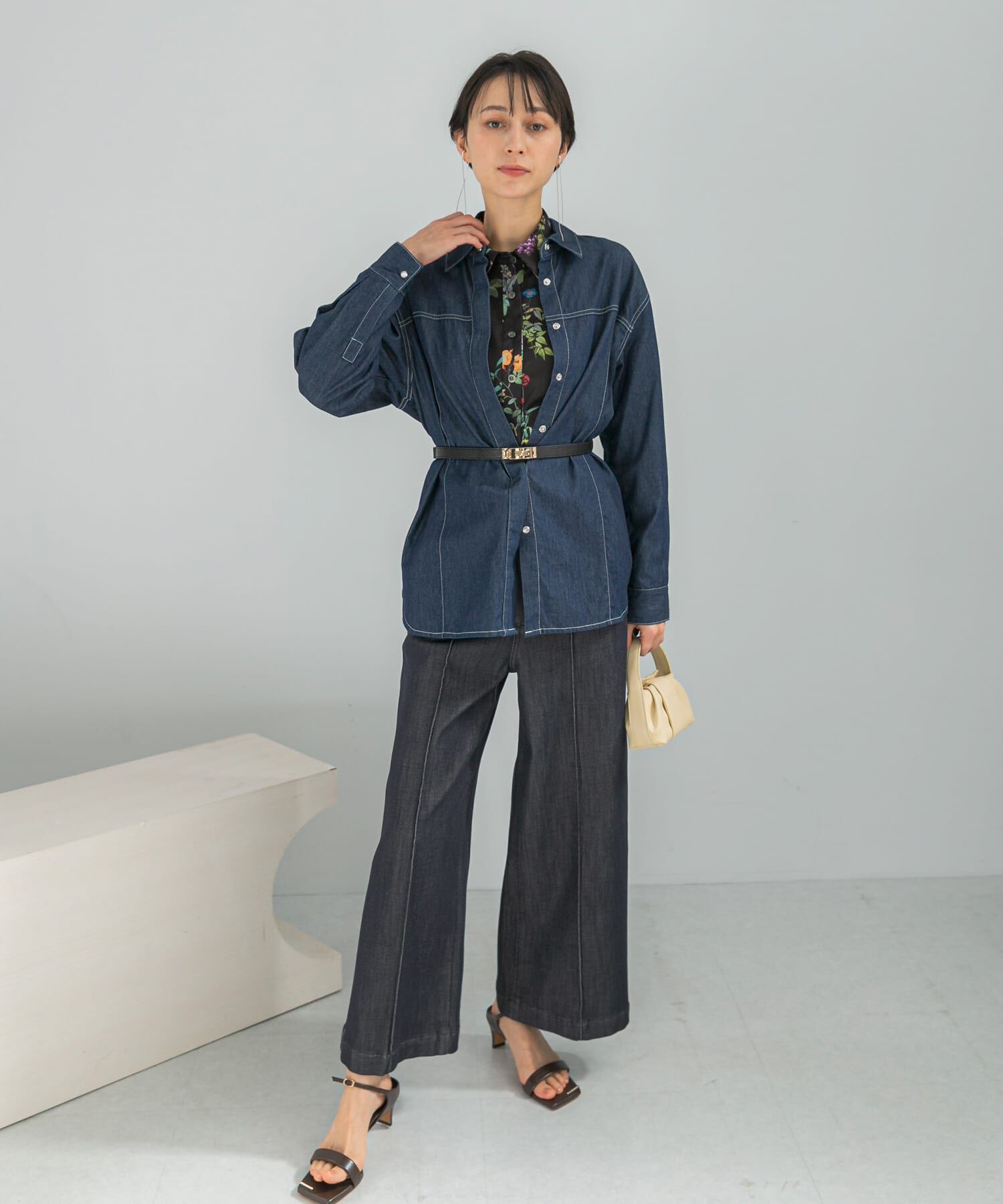 URBAN RESEARCH ROSSO「ボタニカルプリントデザインシャツ」|シャツ・ブラウス|