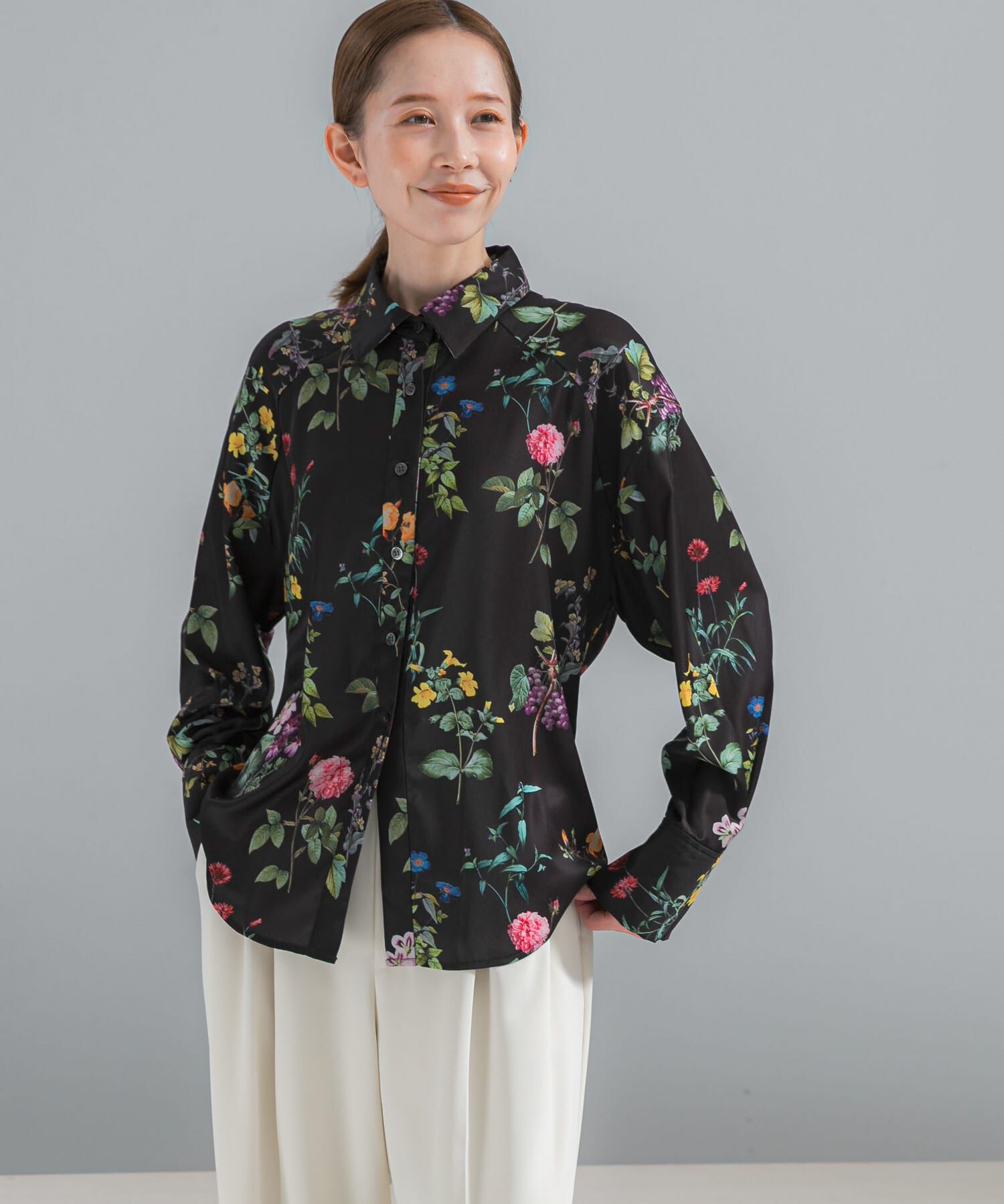 URBAN RESEARCH ROSSO「ボタニカルプリントデザインシャツ」|シャツ・ブラウス|