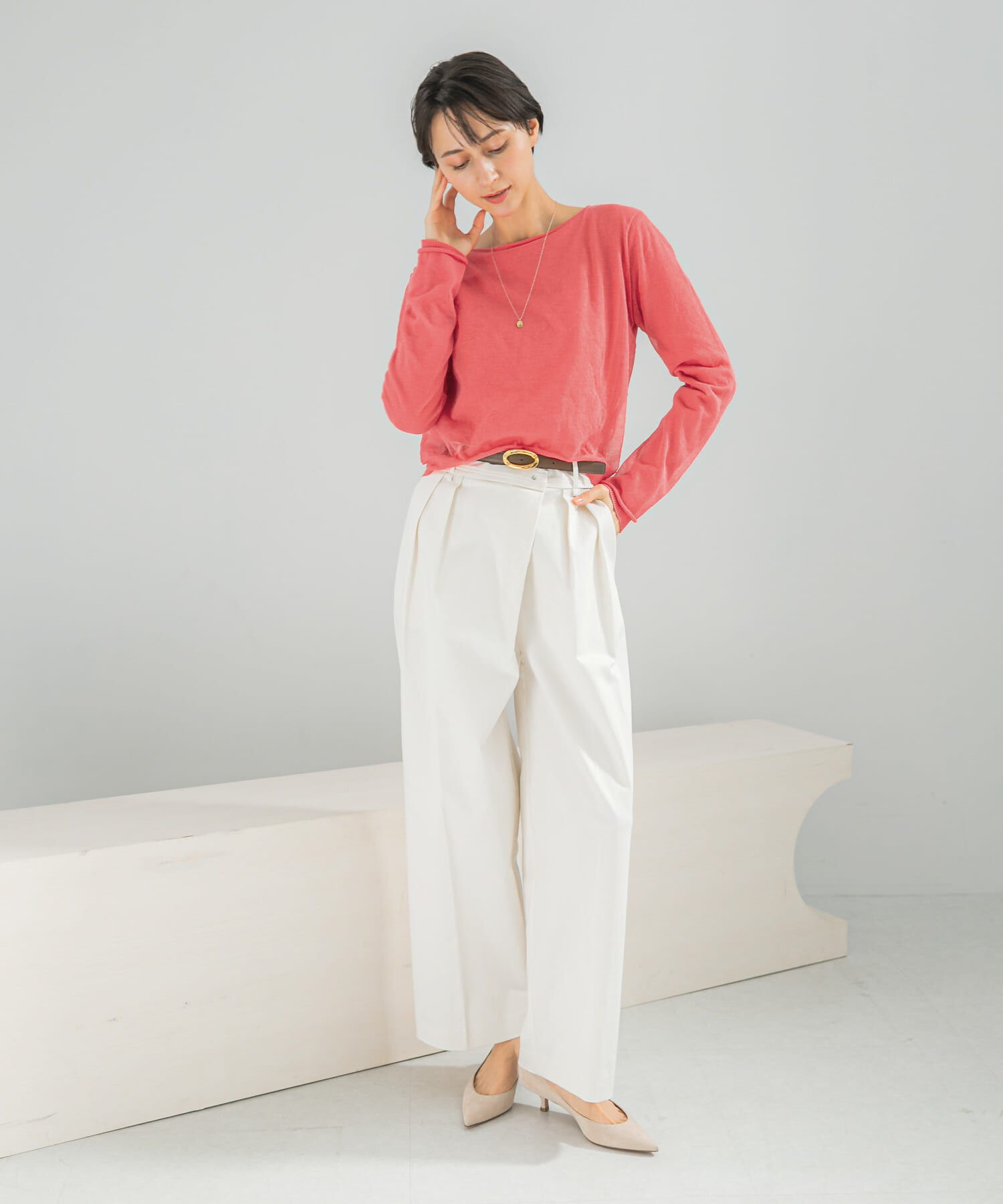 URBAN RESEARCH ROSSO「シアーレイヤードニット」|ニット・セーター|