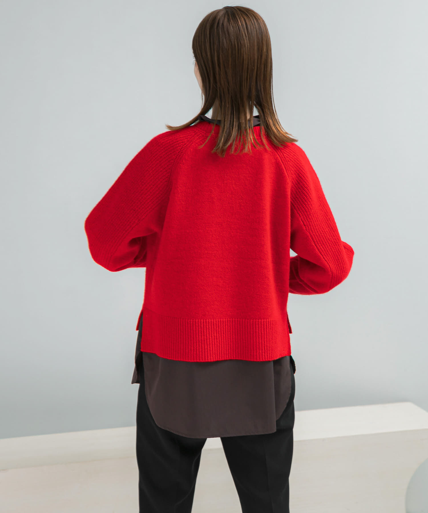 URBAN RESEARCH ROSSO「スーパーファインラムズウールショートニット」|ニット・セーター|