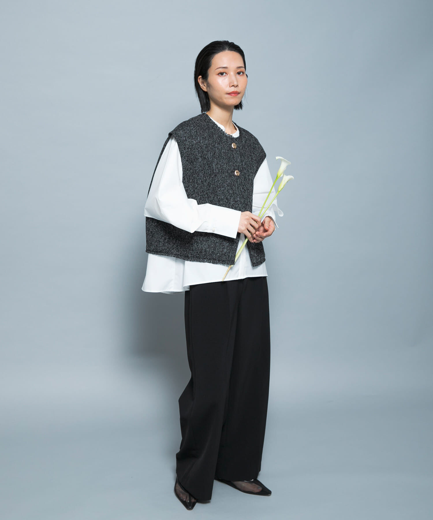 URBAN RESEARCH ROSSO「『別注』CHIGNON&times;ROSSO　ツイードショートベスト」|ベスト・ジレ|