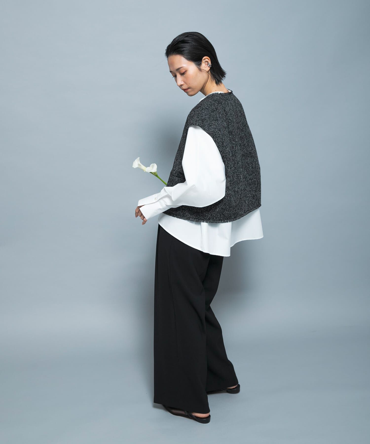 URBAN RESEARCH ROSSO「『別注』CHIGNON&times;ROSSO　ツイードショートベスト」|ベスト・ジレ|