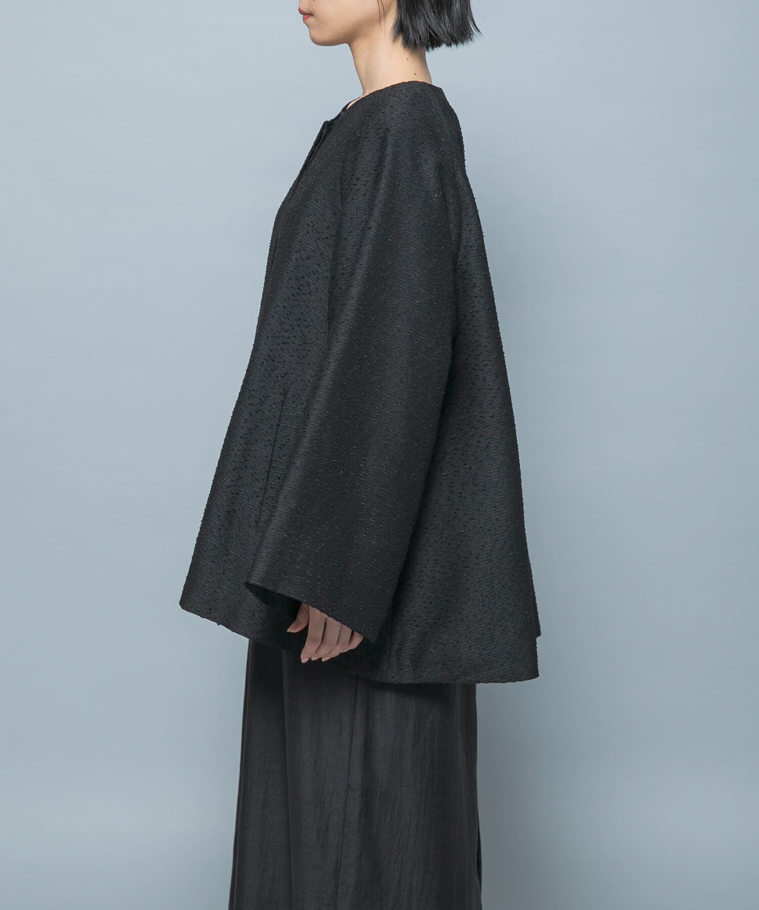 URBAN RESEARCH ROSSO「CHIGNON　ネップツイードコート」|ノーカラーコート|