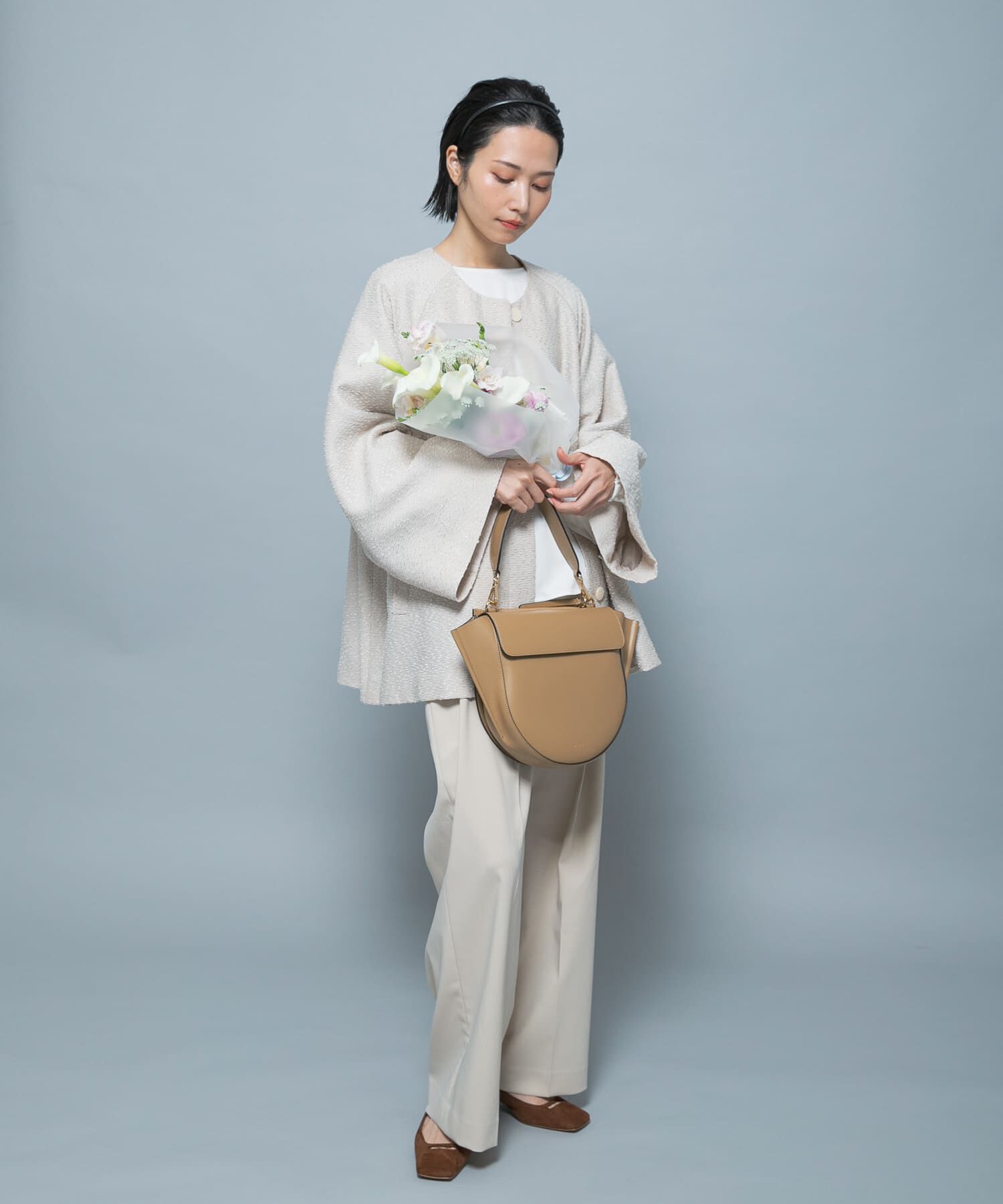 URBAN RESEARCH ROSSO「CHIGNON　ネップツイードコート」|ノーカラーコート|