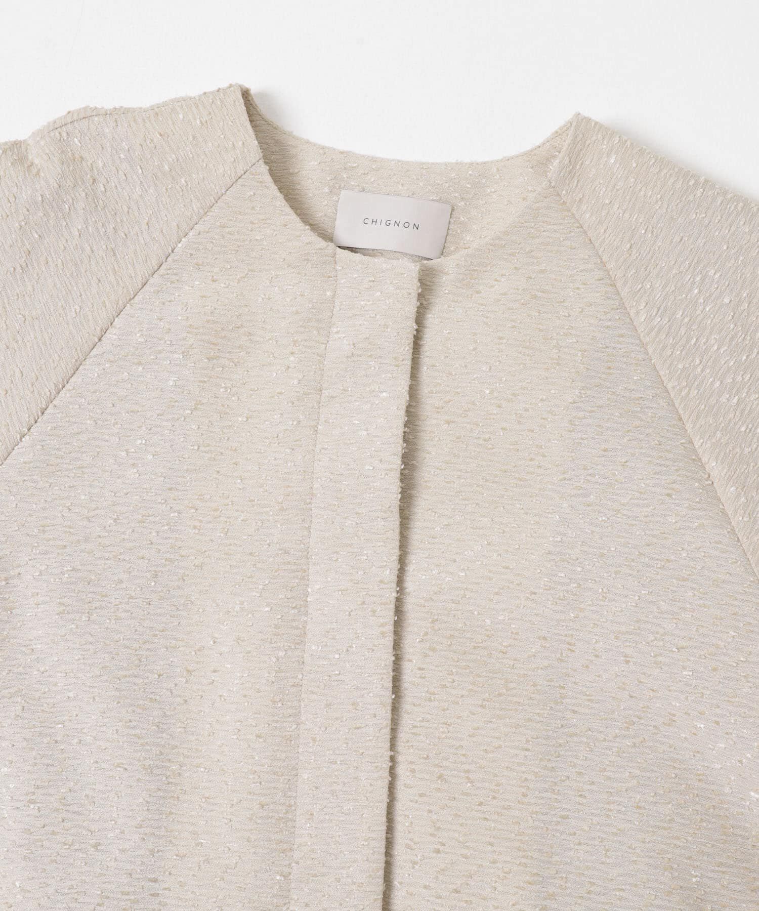 URBAN RESEARCH ROSSO「CHIGNON　ネップツイードコート」|ノーカラーコート|