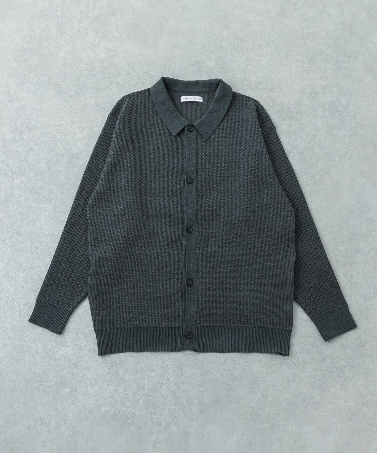 URBAN RESEARCH「モールリュクスポロカーディガン」|カーディガン|チャコールグレー