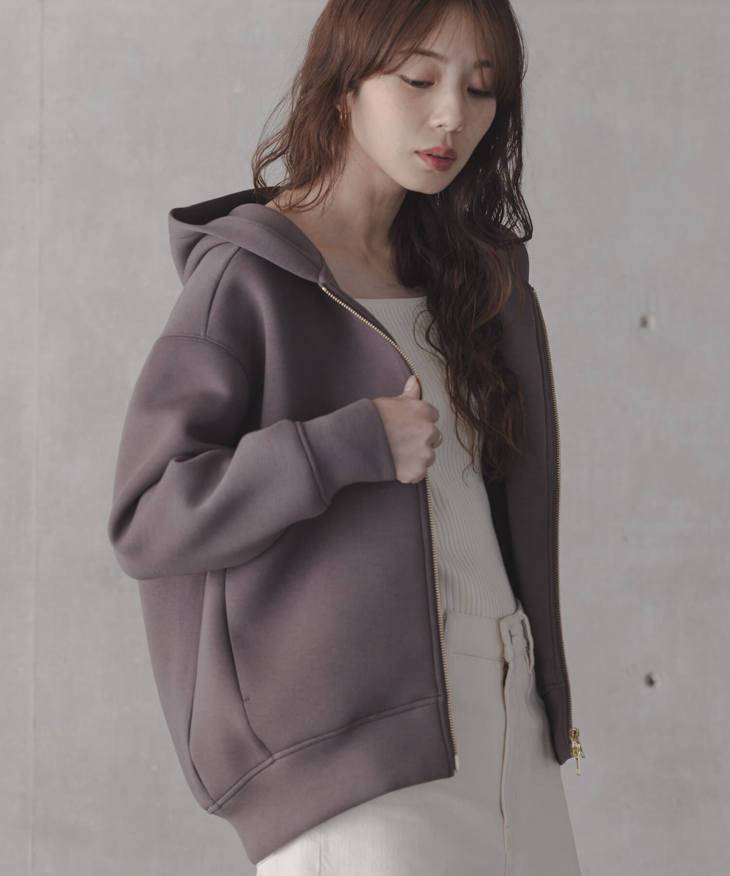 Sonny Label 「ダンボールZIPコクーンフーディー」|パーカー|