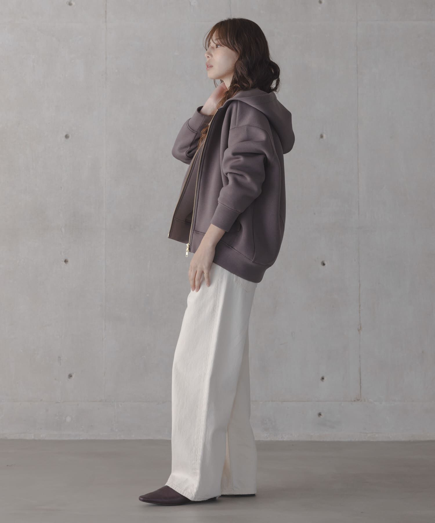 Sonny Label 「ダンボールZIPコクーンフーディー」|パーカー|