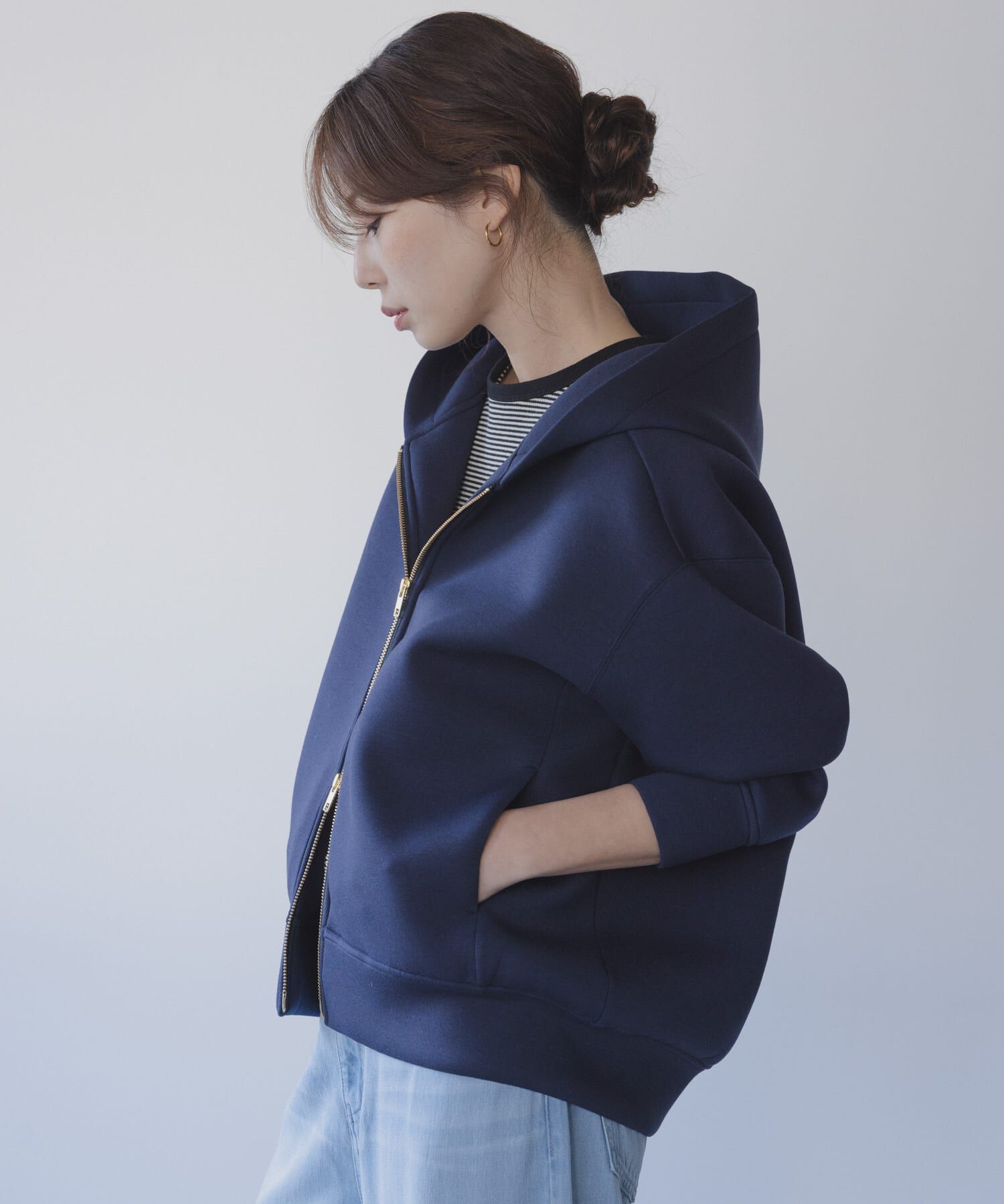 Sonny Label 「ダンボールZIPコクーンフーディー」|パーカー|