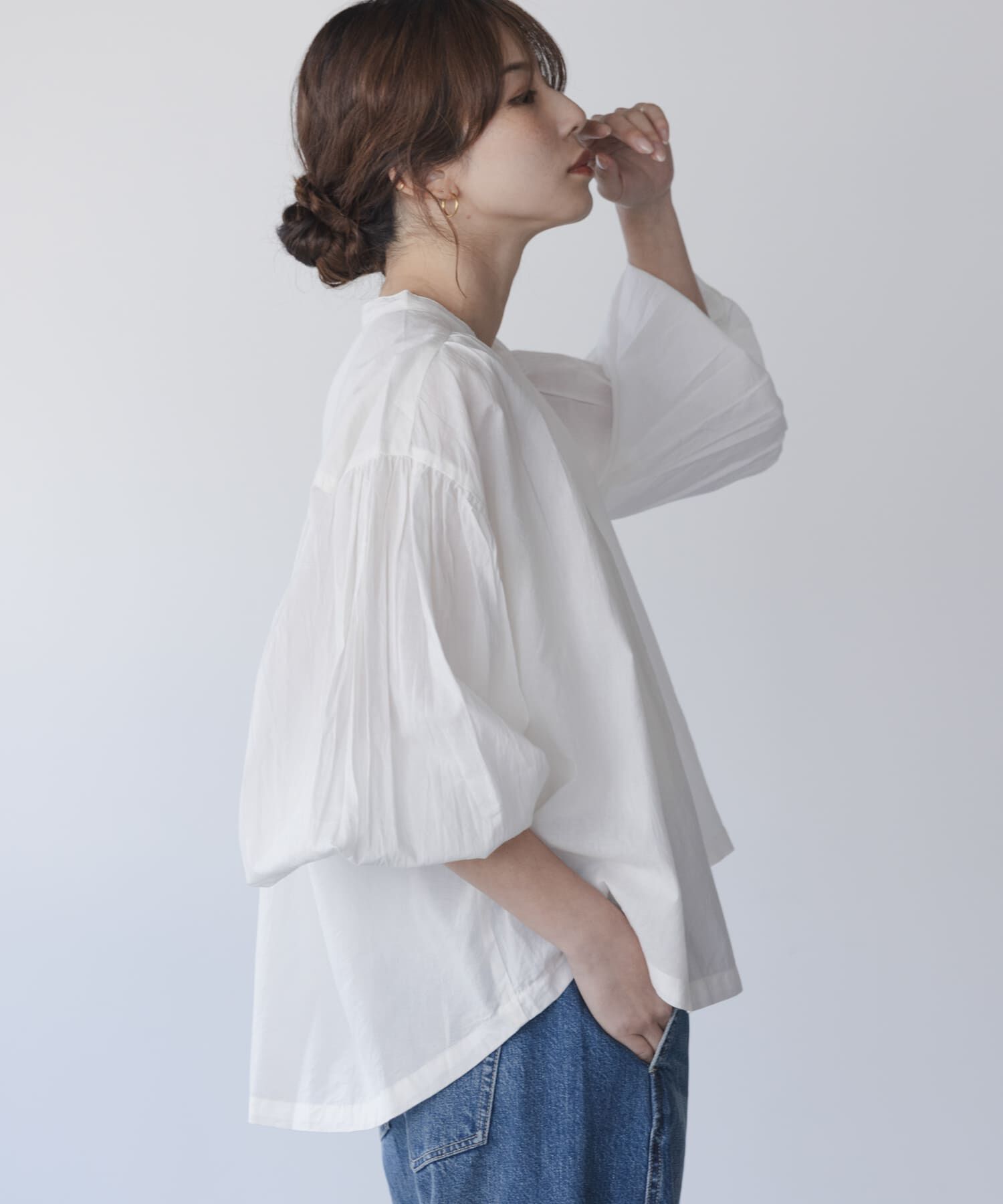 Sonny Label 「エアリーコットンタックボリュームブラウス」|シャツ・ブラウス|