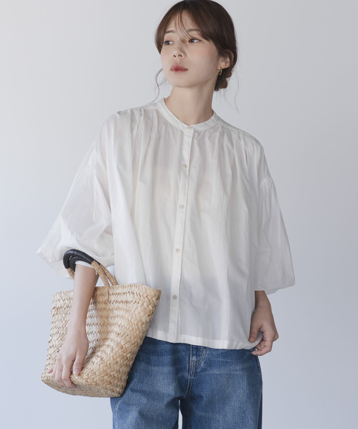 Sonny Label 「エアリーコットンタックボリュームブラウス」|シャツ・ブラウス|