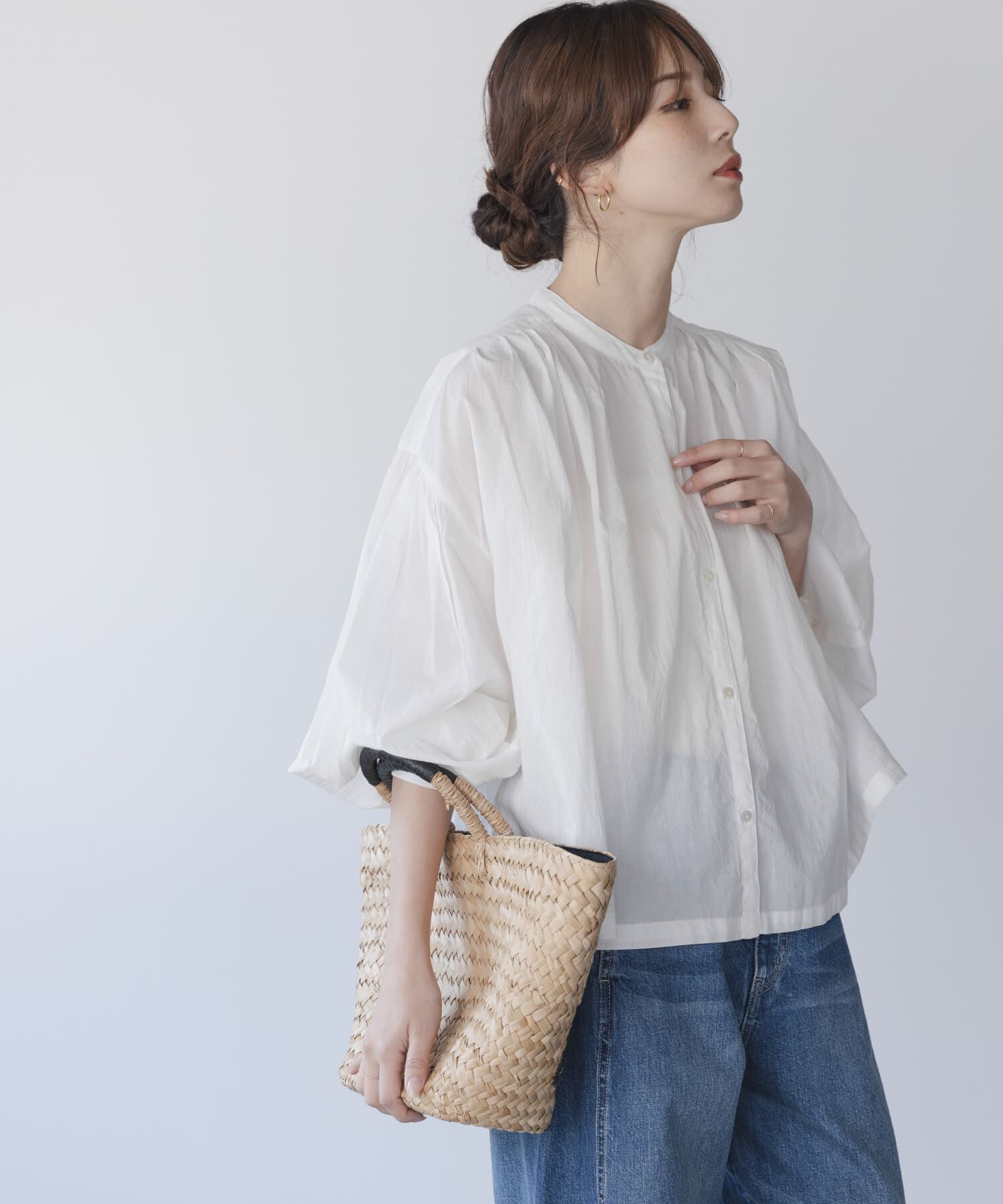 Sonny Label 「エアリーコットンタックボリュームブラウス」|シャツ・ブラウス|