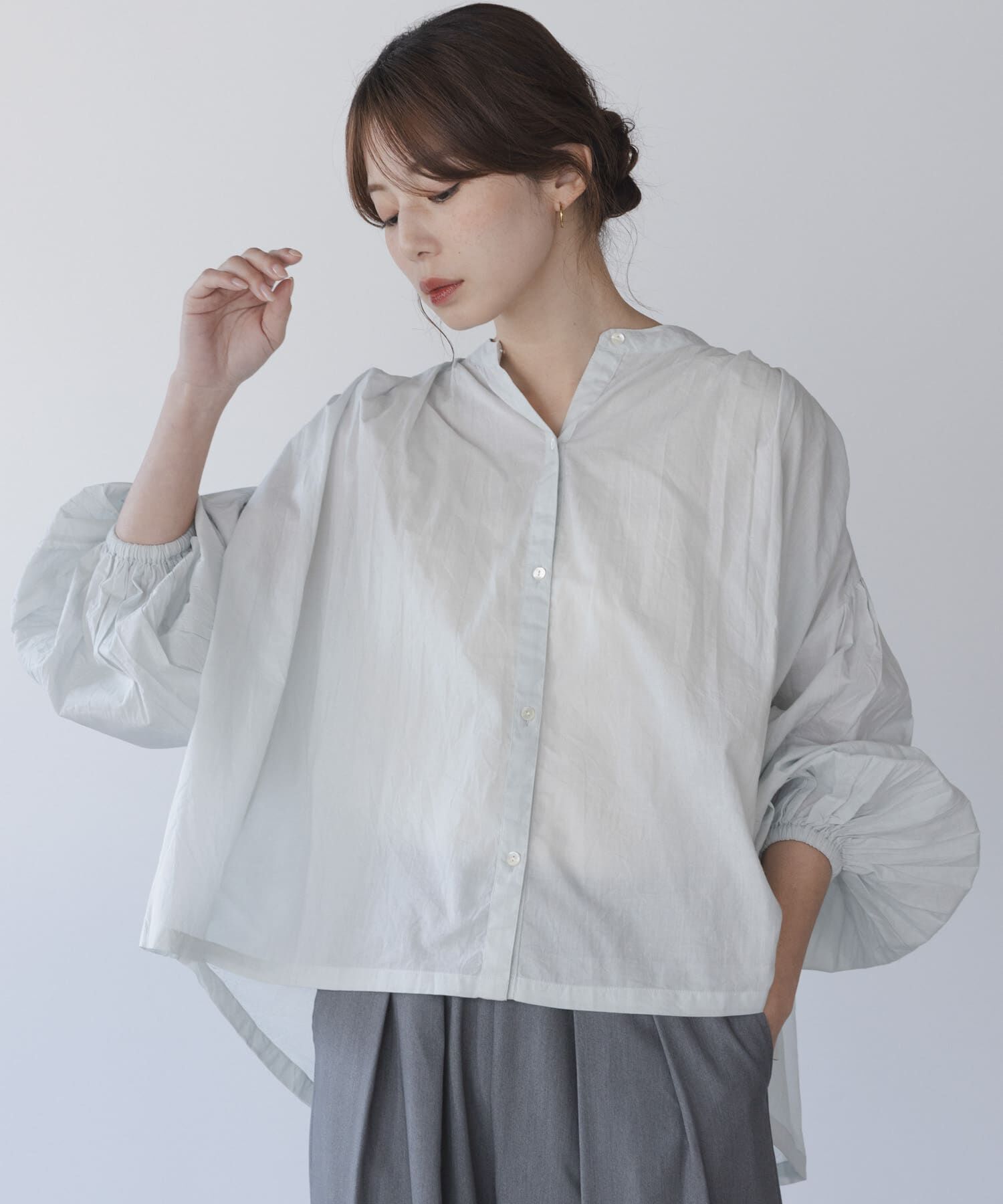 Sonny Label 「エアリーコットンタックボリュームブラウス」|シャツ・ブラウス|ミント