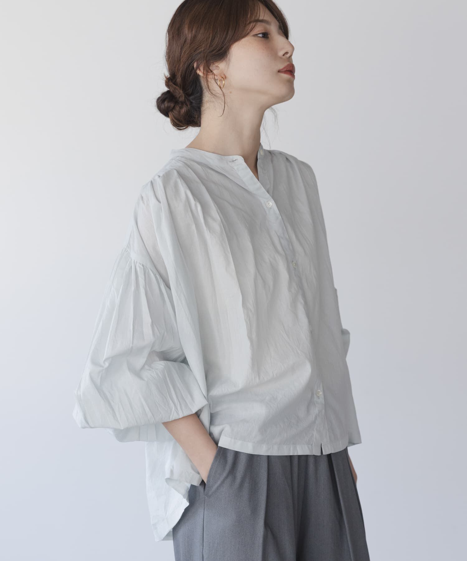 Sonny Label 「エアリーコットンタックボリュームブラウス」|シャツ・ブラウス|