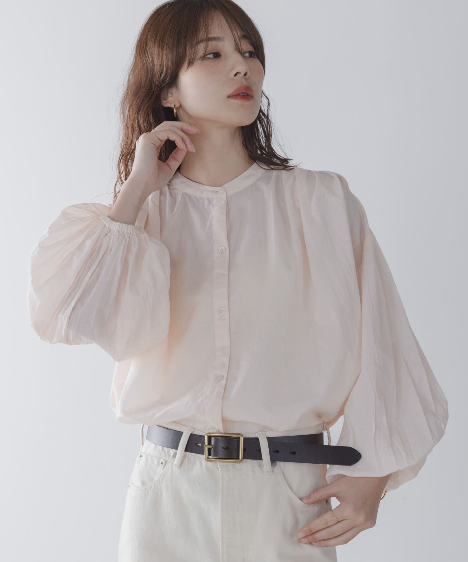 Sonny Label 「エアリーコットンタックボリュームブラウス」|シャツ・ブラウス|