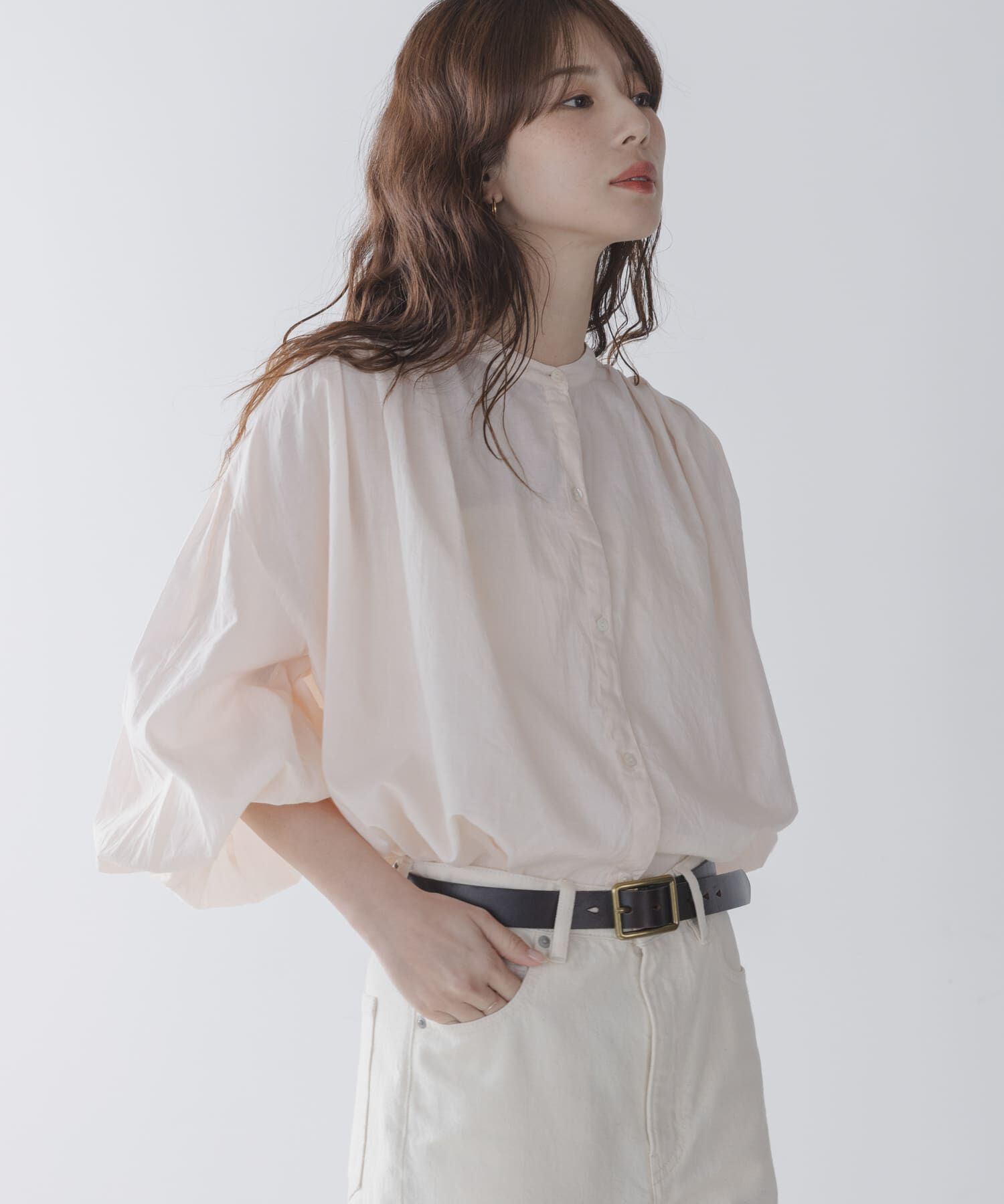 Sonny Label 「エアリーコットンタックボリュームブラウス」|シャツ・ブラウス|