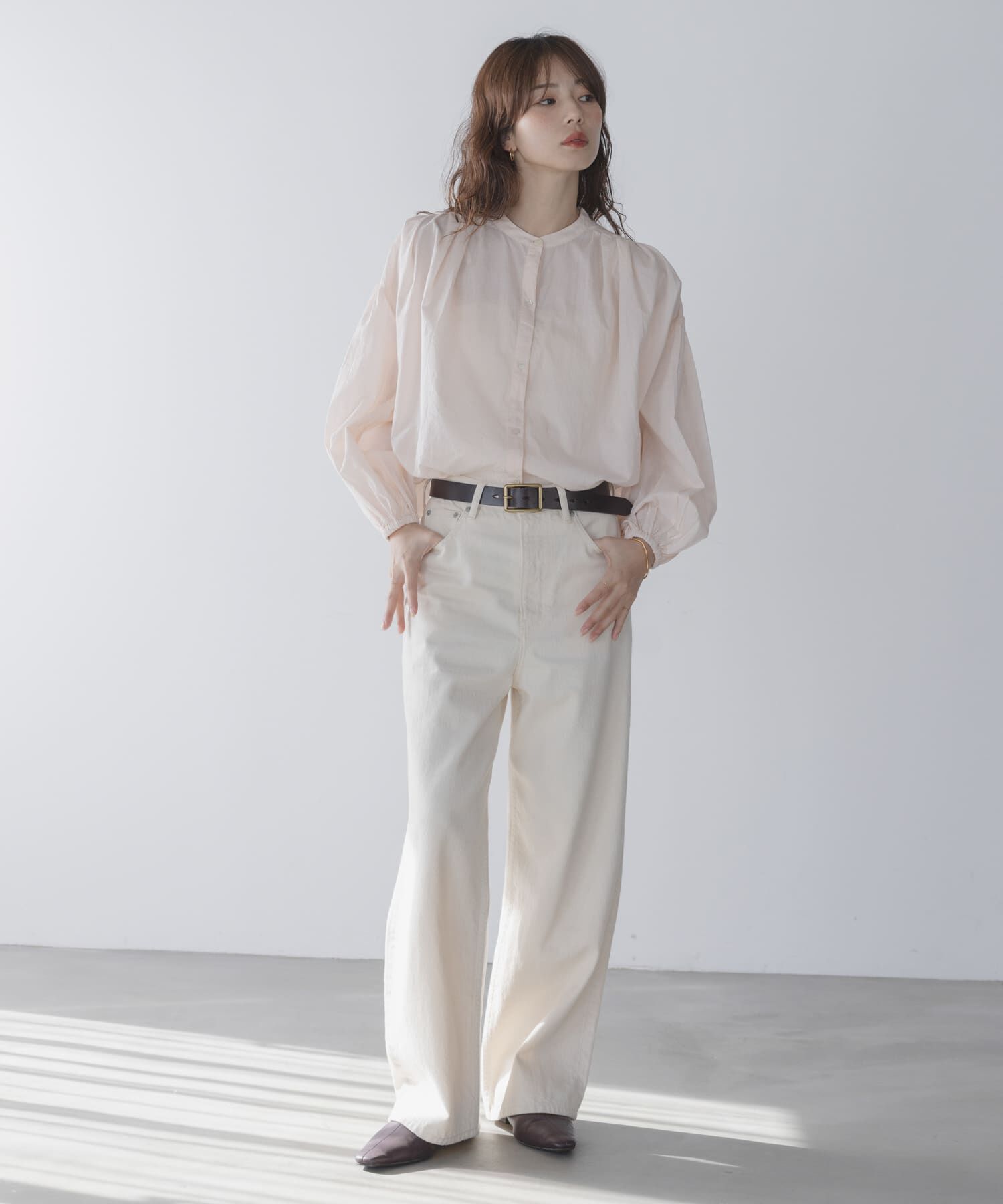 Sonny Label 「エアリーコットンタックボリュームブラウス」|シャツ・ブラウス|