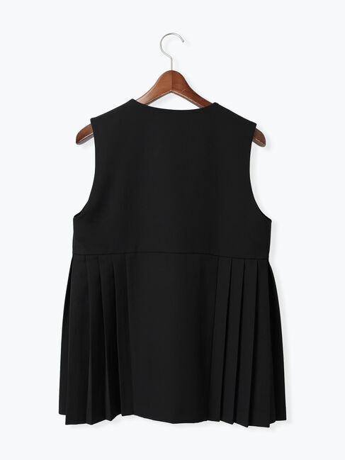 Te chichi「【セレモニーアイテム】サイドプリーツペプラムジレ（セットアップ可）」|ダウンベスト・ベスト|