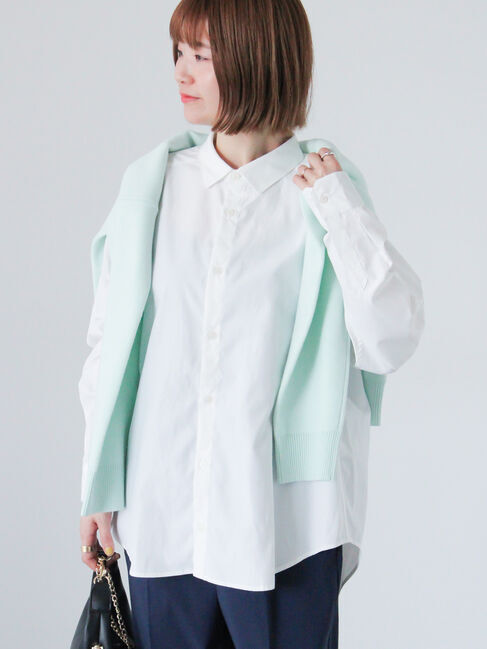 Lugnoncure「【イージーケア】無地柄アソートオーバーシャツ」|シャツ・ブラウス|オフホワイト