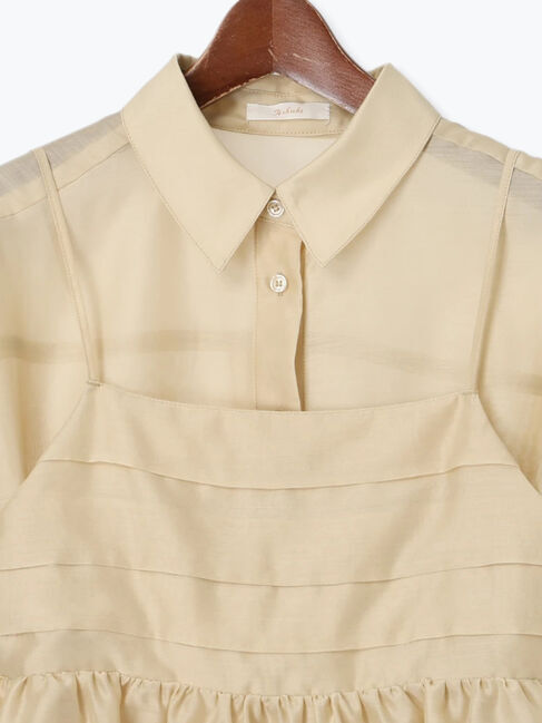 Te chichi「シアーシャツ+キャミブラウスセット」|シャツ・ブラウス|