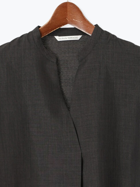 Te chichi TERRASSE「【セットアップ可】麻調スキッパーブラウス」|シャツ・ブラウス|